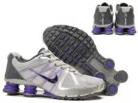 nike shox promos agent rivaly blanc gris violet femmes chaussures